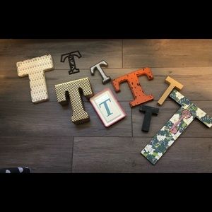 9 Decorative Letter T’s